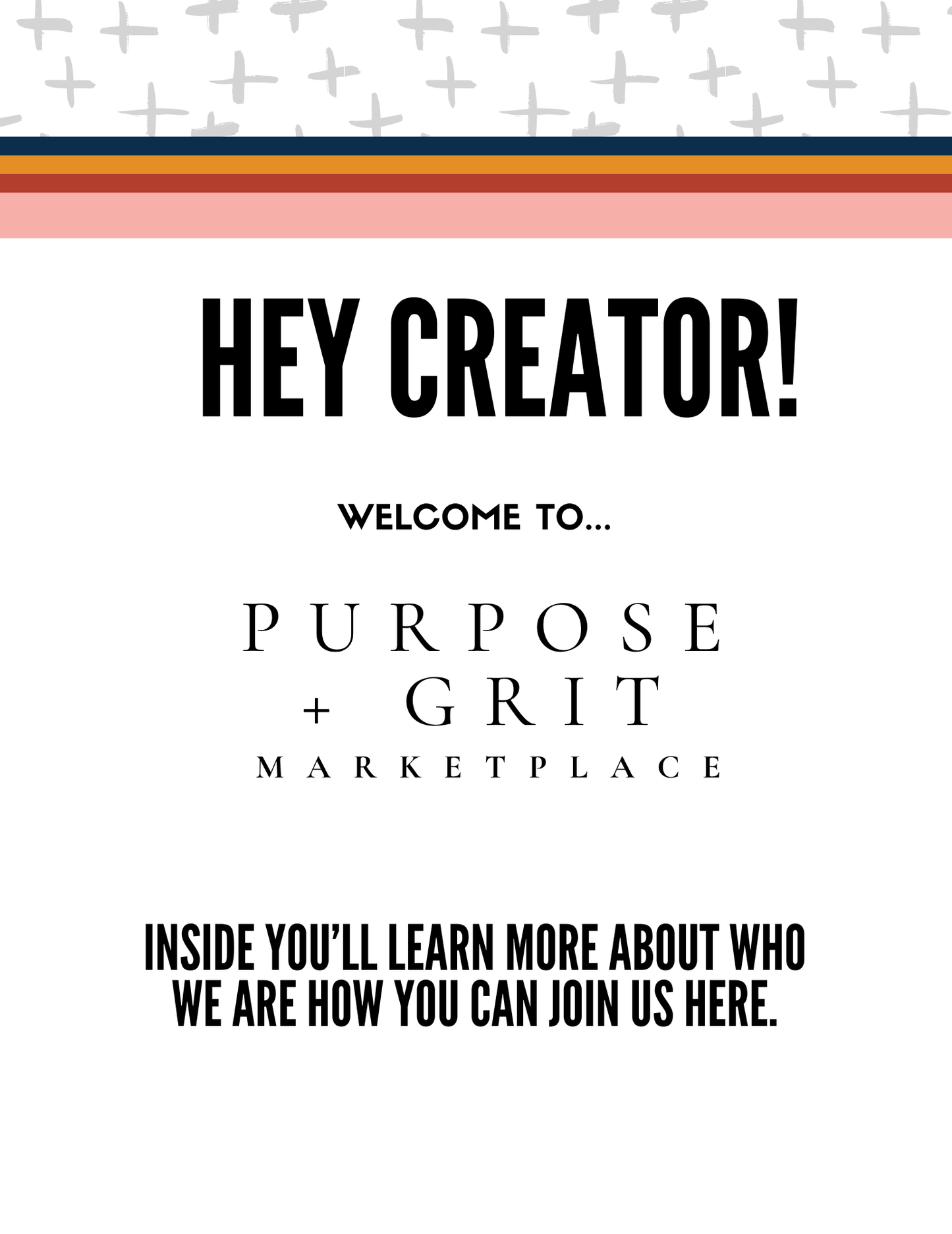 Creator’s Membership for the Purpose + Grit Marketplace