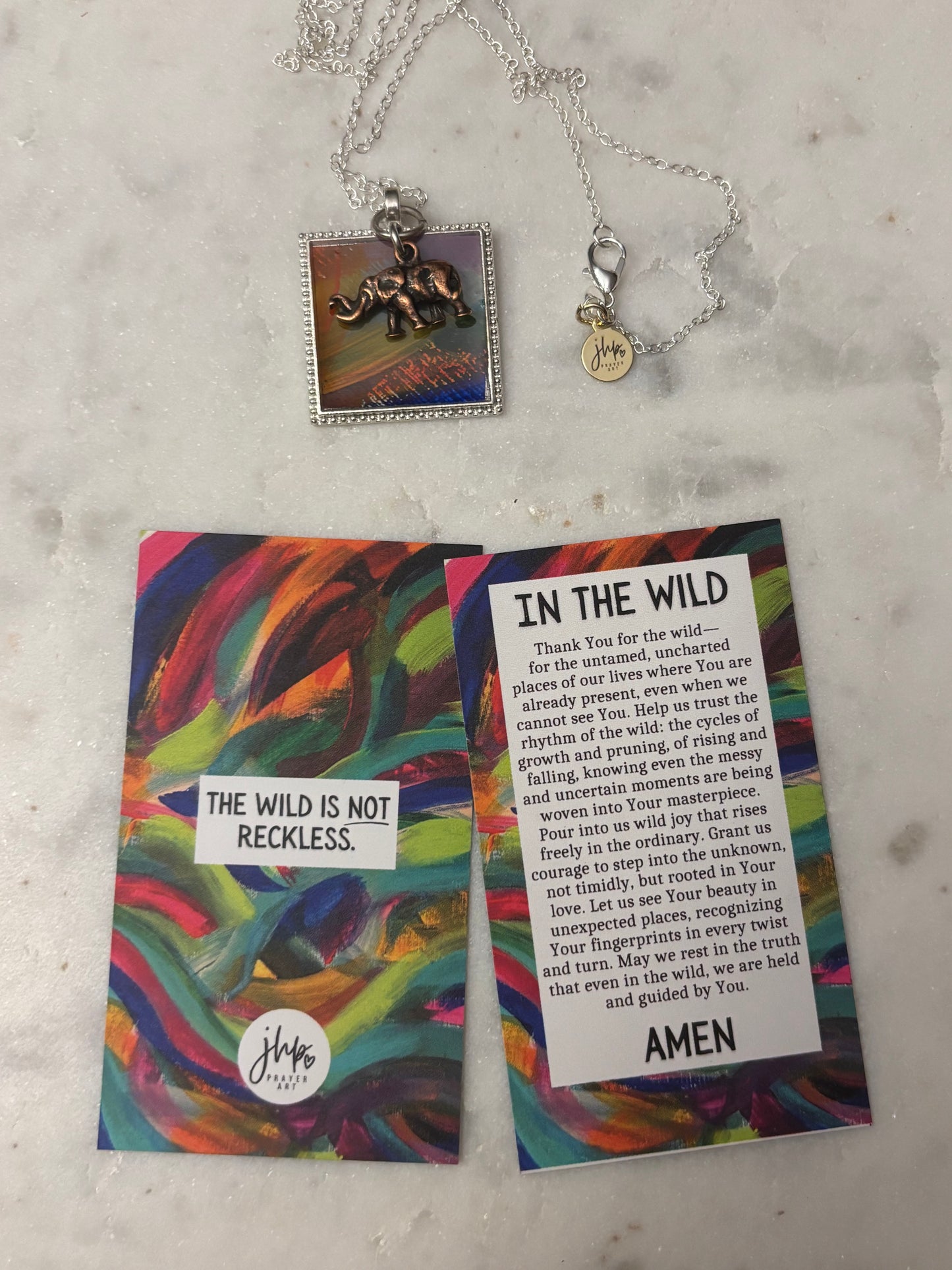 In the Wild, a jhp Prayer Art original Signature Necklace (1)