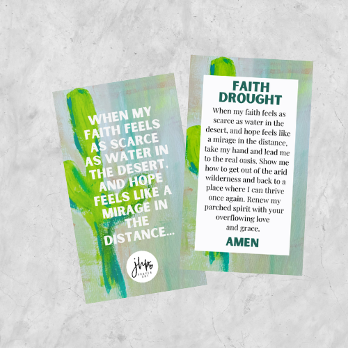 Faith Drought Prayer Card