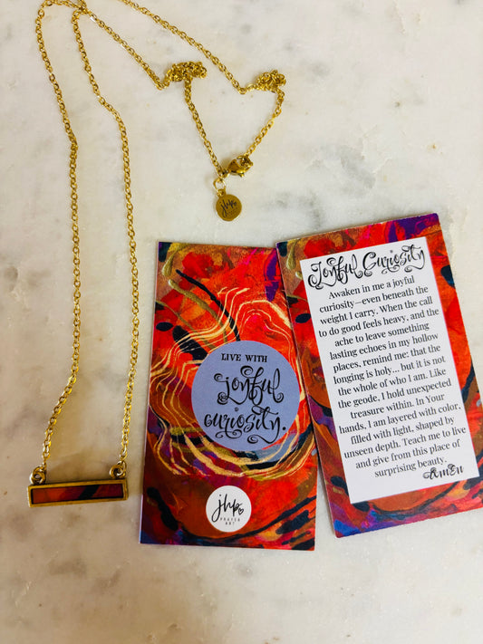 Joyful Curiosity, a jhp Prayer Art original Signature Necklace (15)