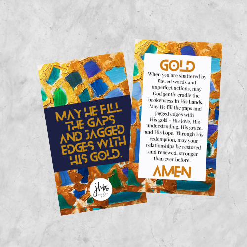 Gold Prayer Card