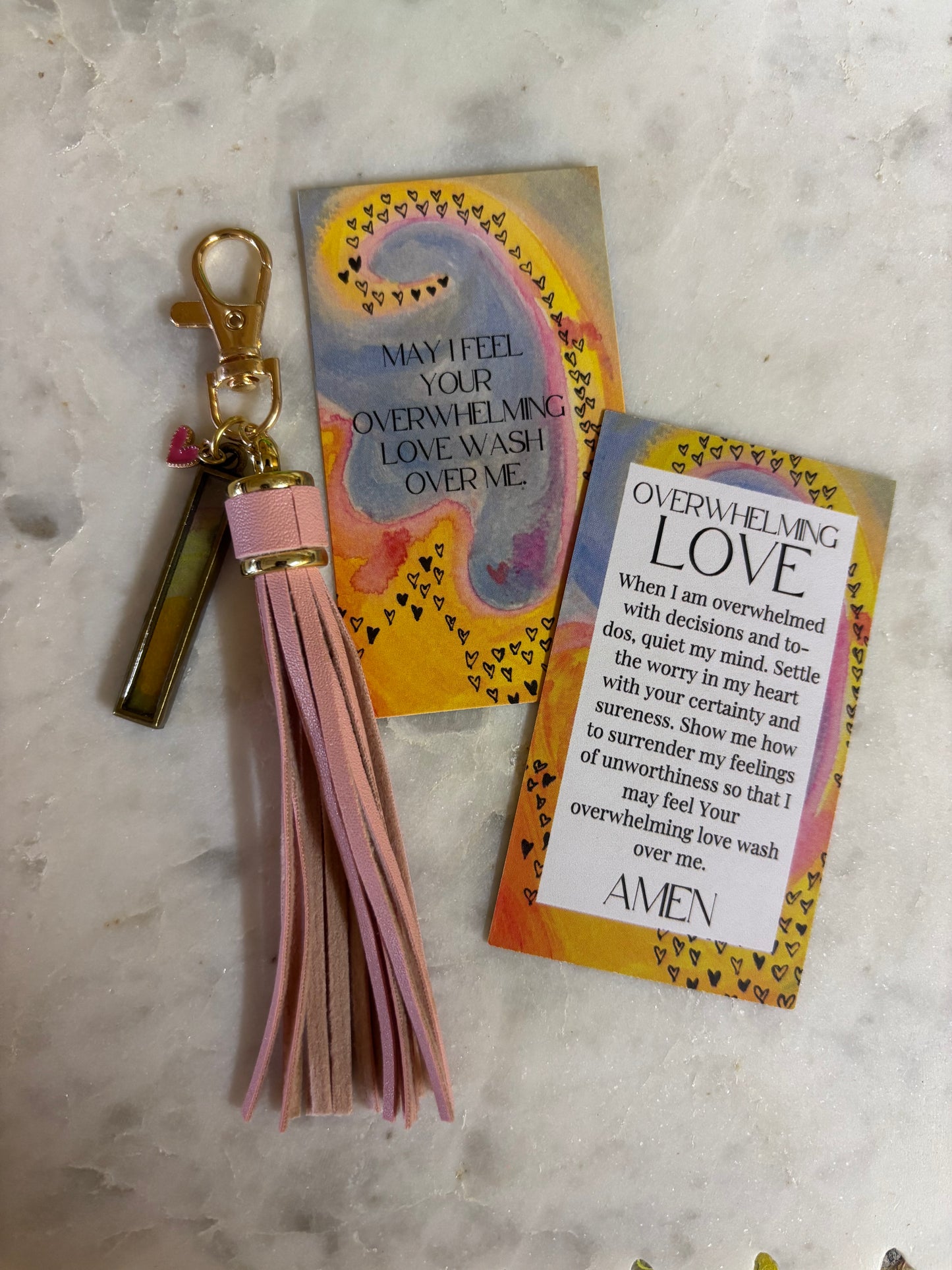 Overwhelming Love Keychain, a jhp Prayer Art original Signature (6)
