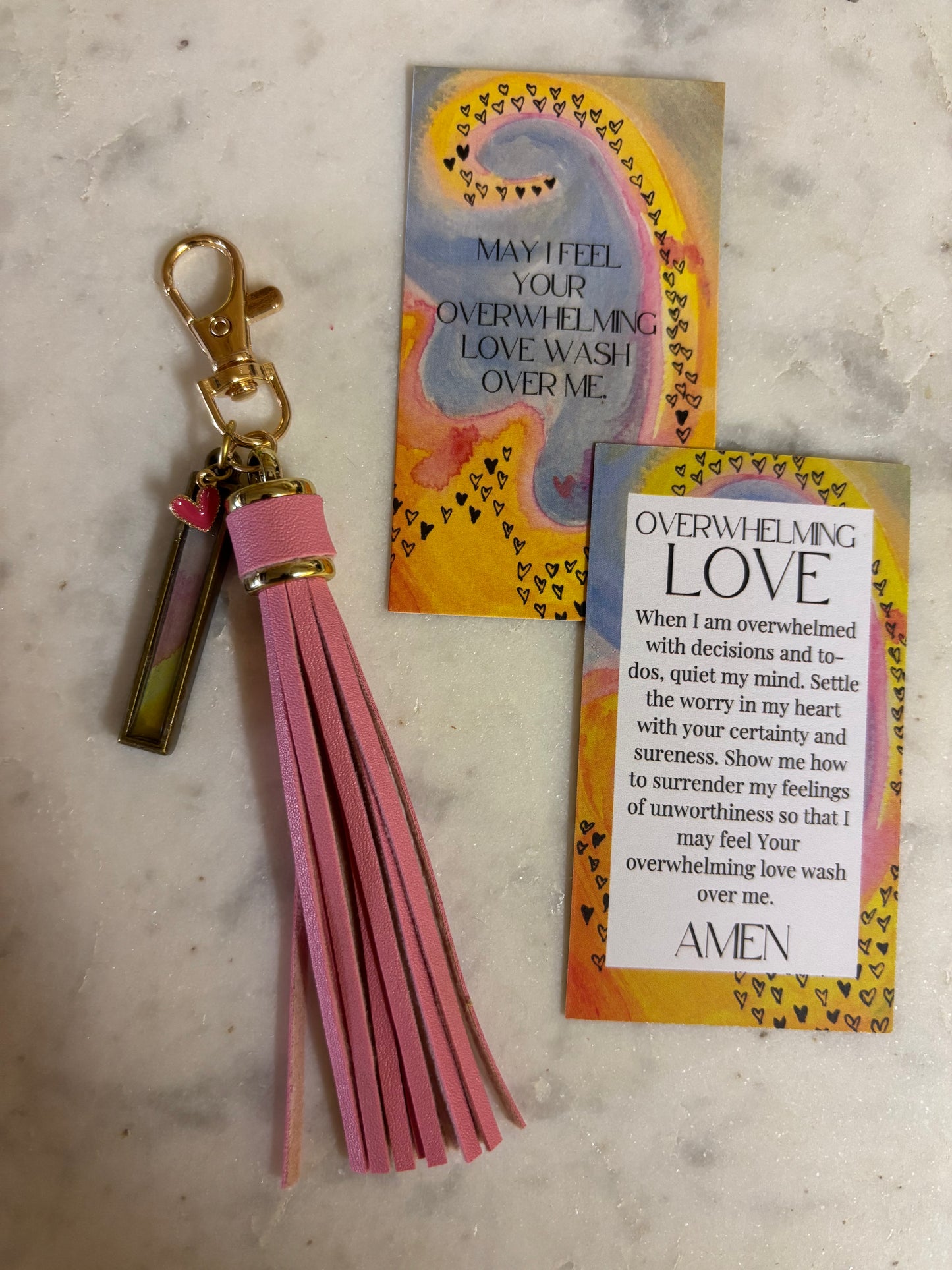 Overwhelming Love Keychain, a jhp Prayer Art original Signature (2)