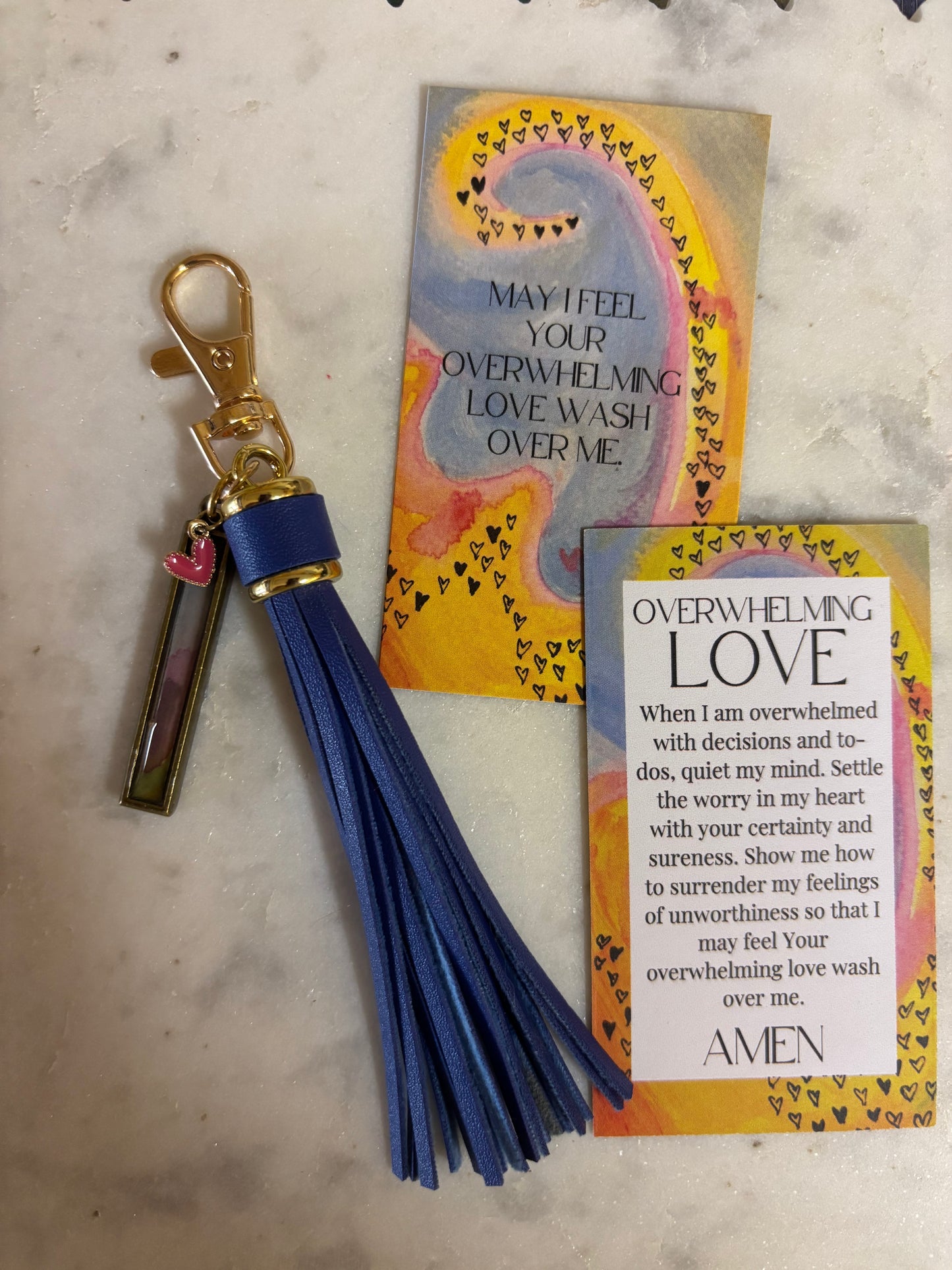 Overwhelming Love Keychain, a jhp Prayer Art original Signature (1)
