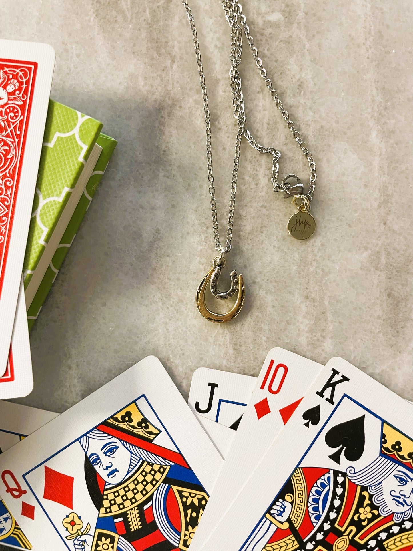 Lucky 18" Mixed Metal Necklace by jhp, Inspired