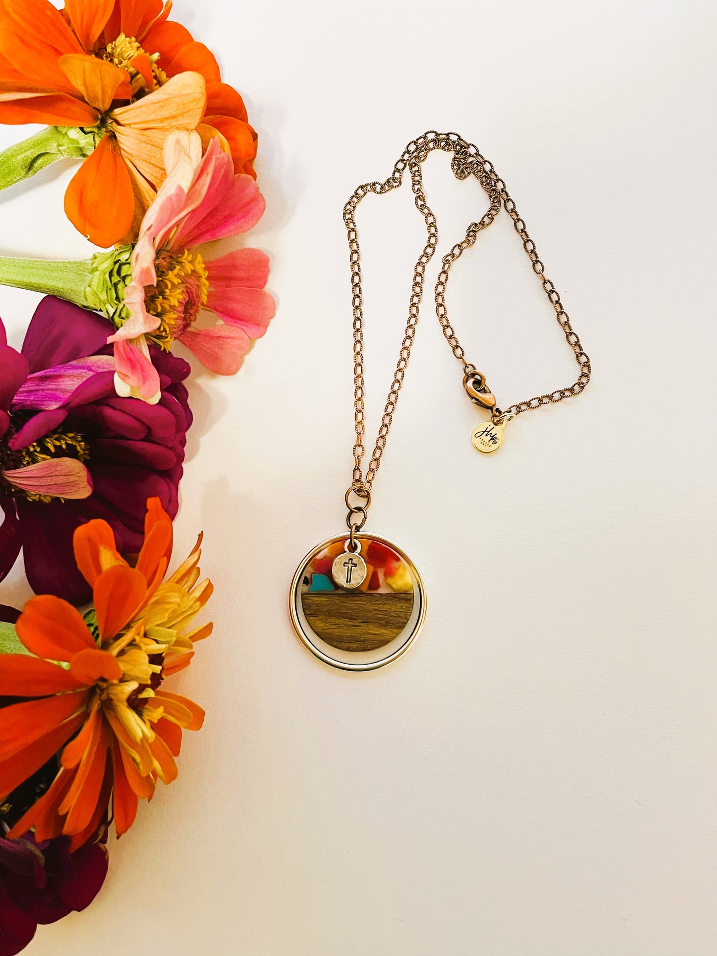 Joy for the Journey 18" Mixed Metal Necklace by jhp, Inspired