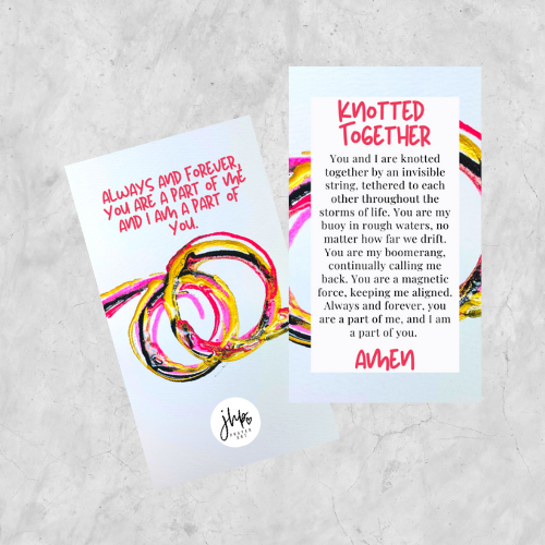 Knotted Together Prayer Card