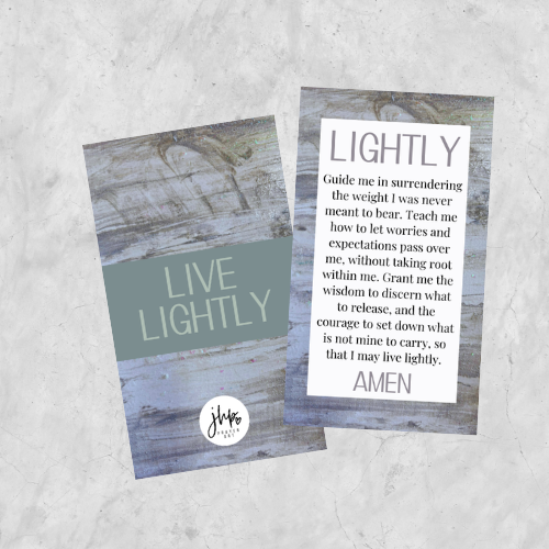 Lightly Prayer Card