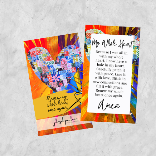 My Whole Heart Prayer Card