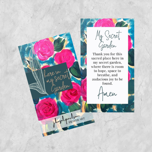 My Secret Garden Prayer Card