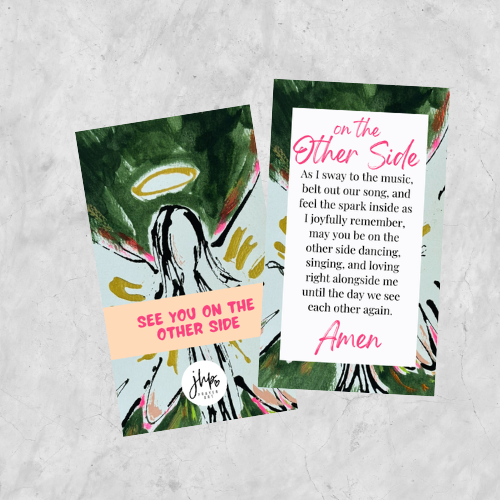On the Other Side Prayer Card