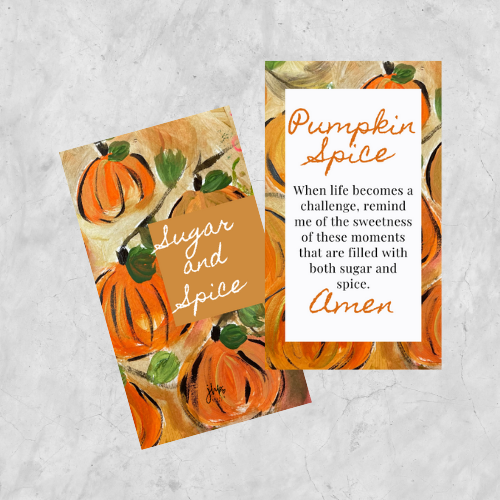 Pumpkin Spice Prayer Card