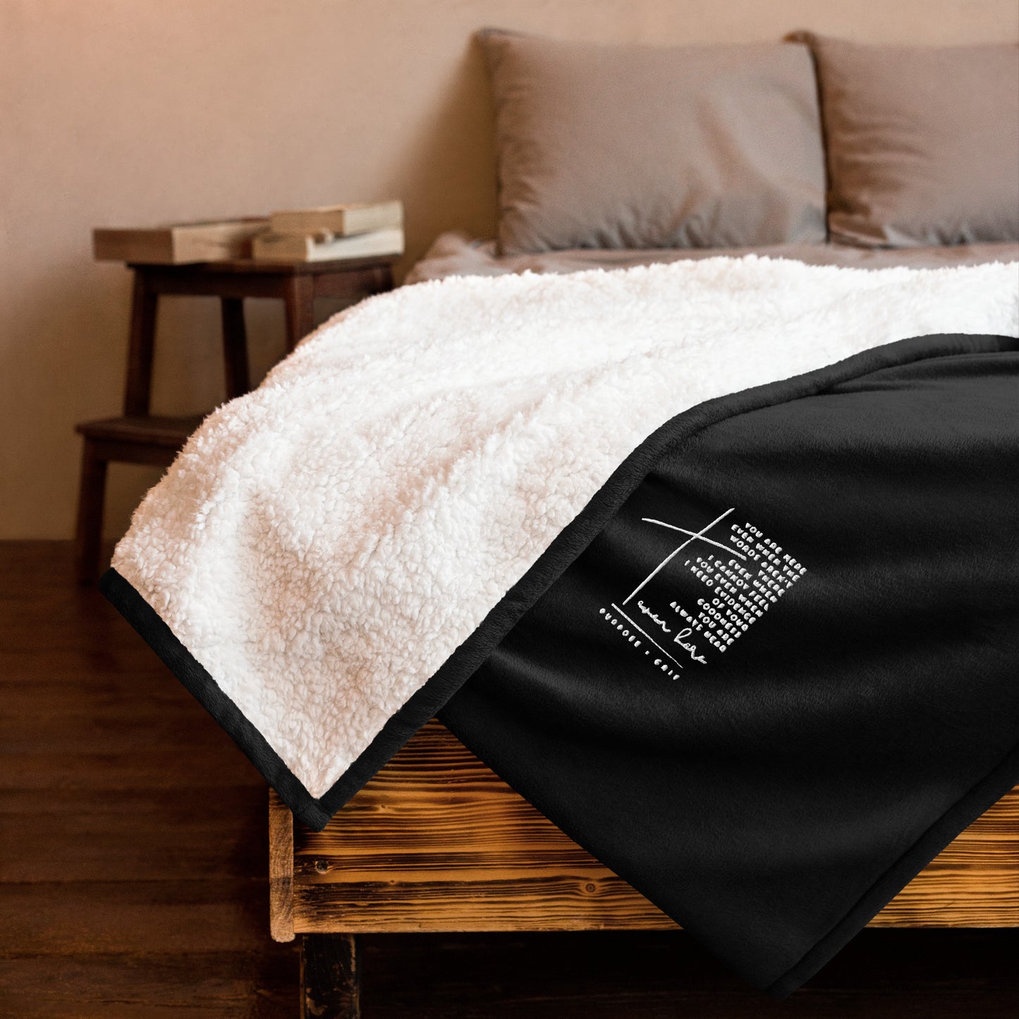 Even Here Premium Sherpa Blanket