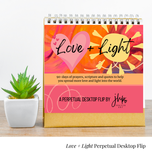 Love + Light Desktop Flip