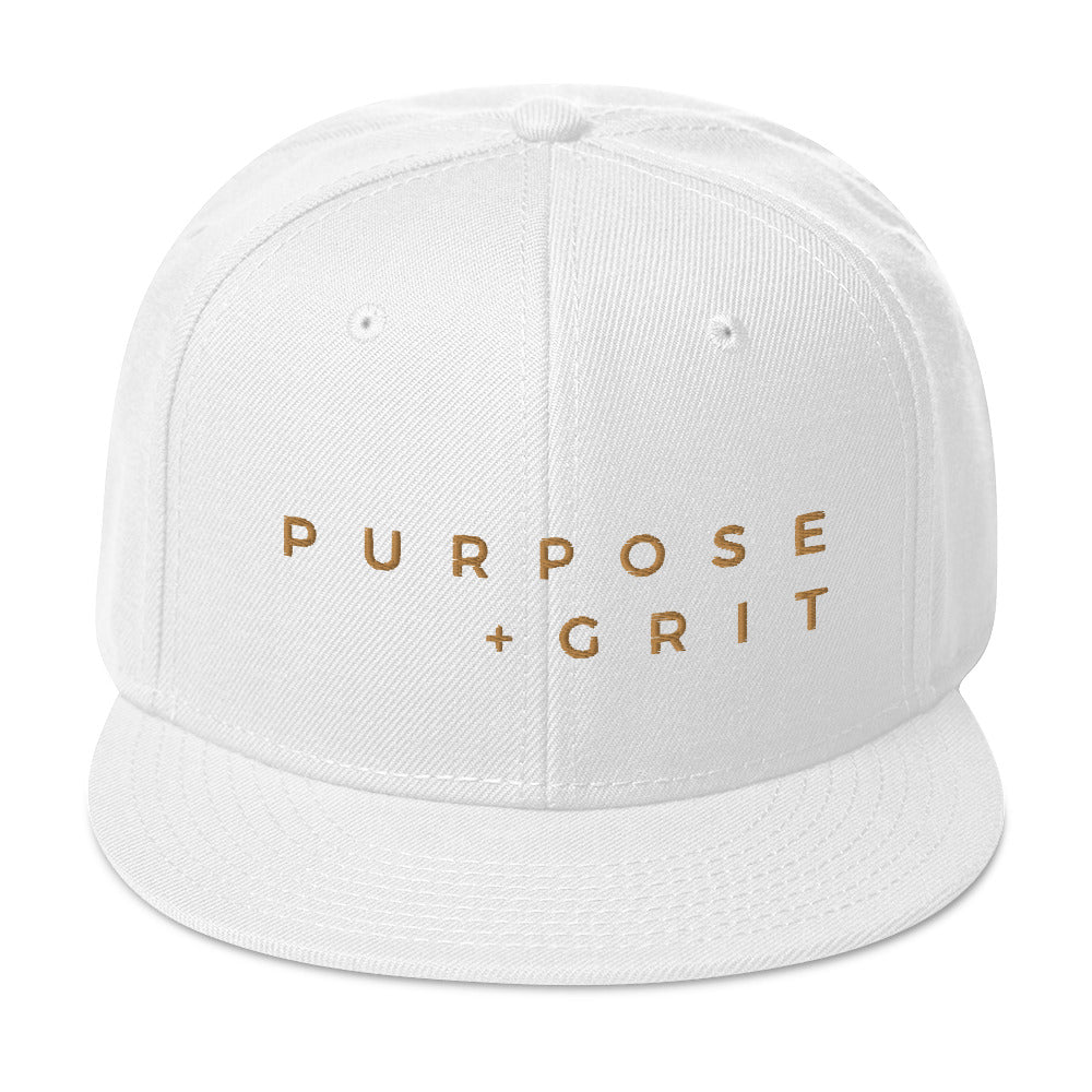 Purpose + Grit Snapback Hat