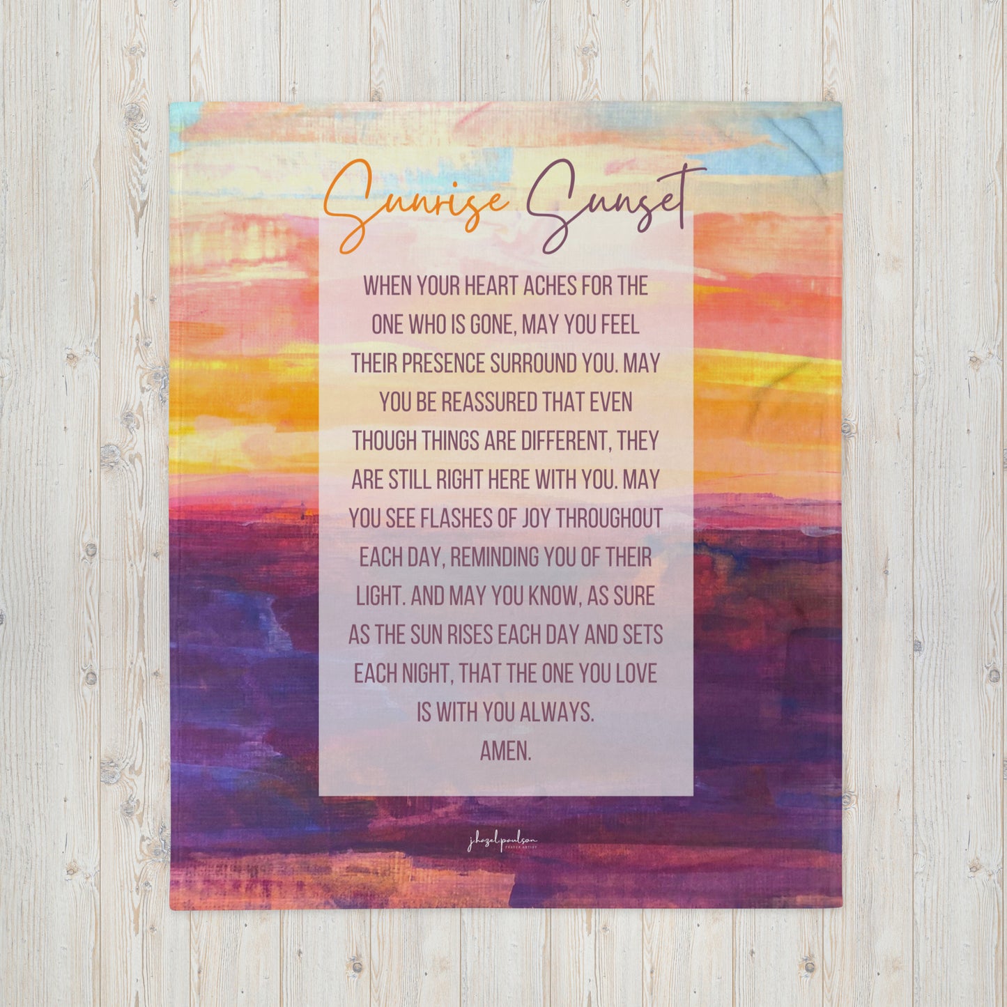 Sunrise Sunset Throw Blanket