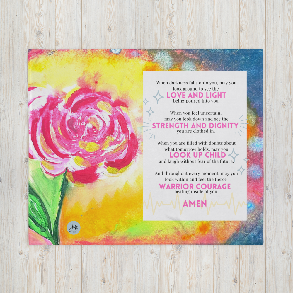 Warrior Courage Throw Blanket