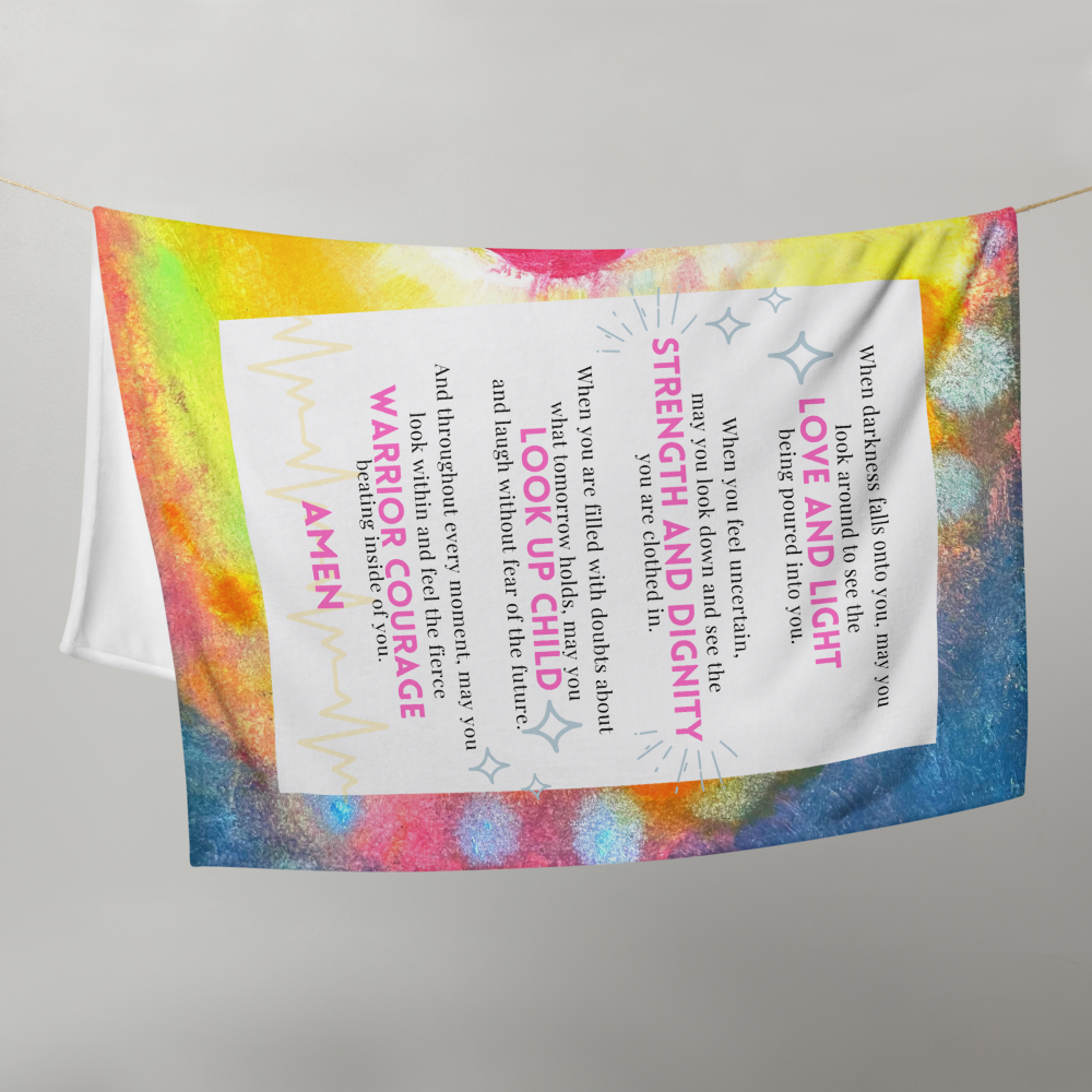 Warrior Courage Throw Blanket