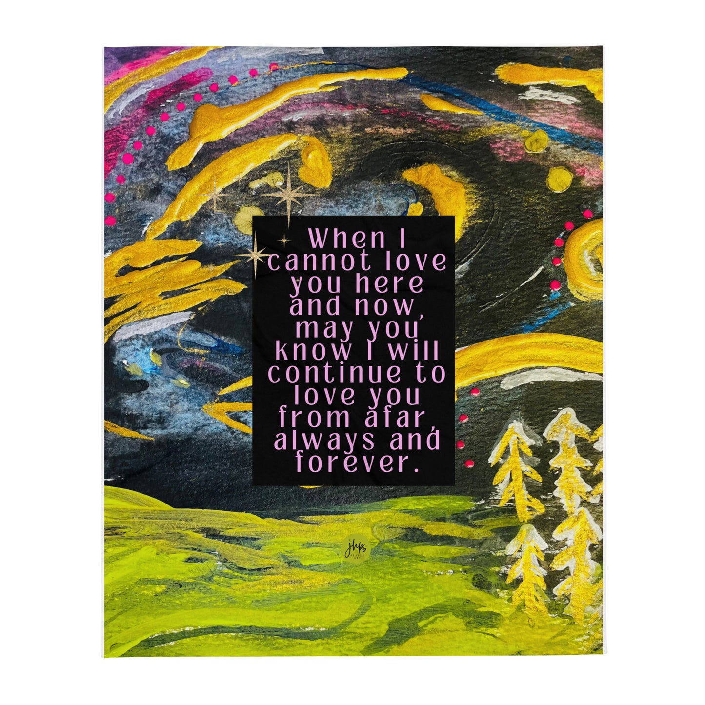 Love You From Afar Throw Blanket