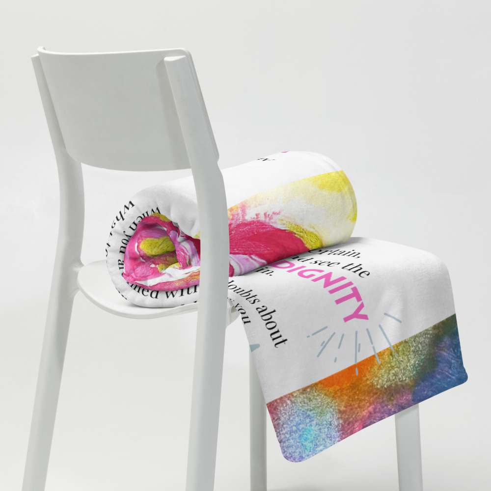 Warrior Courage Throw Blanket