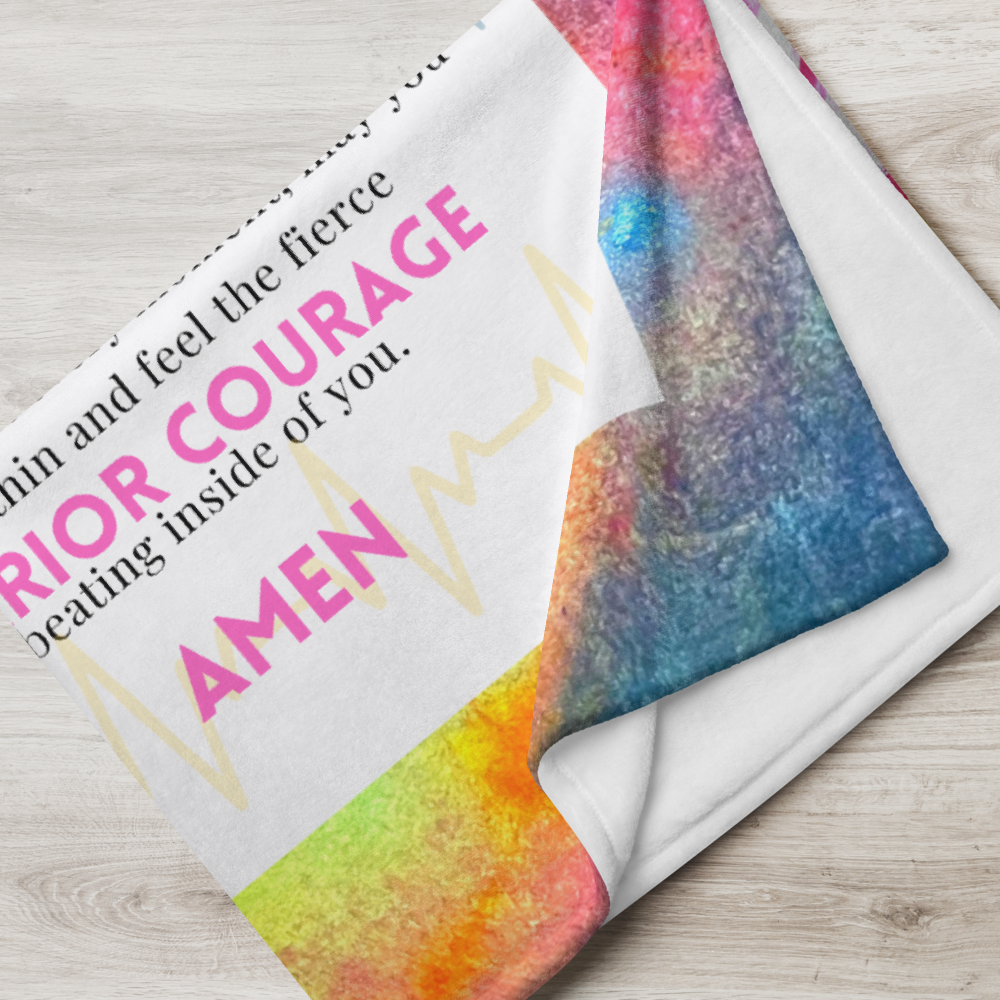 Warrior Courage Throw Blanket