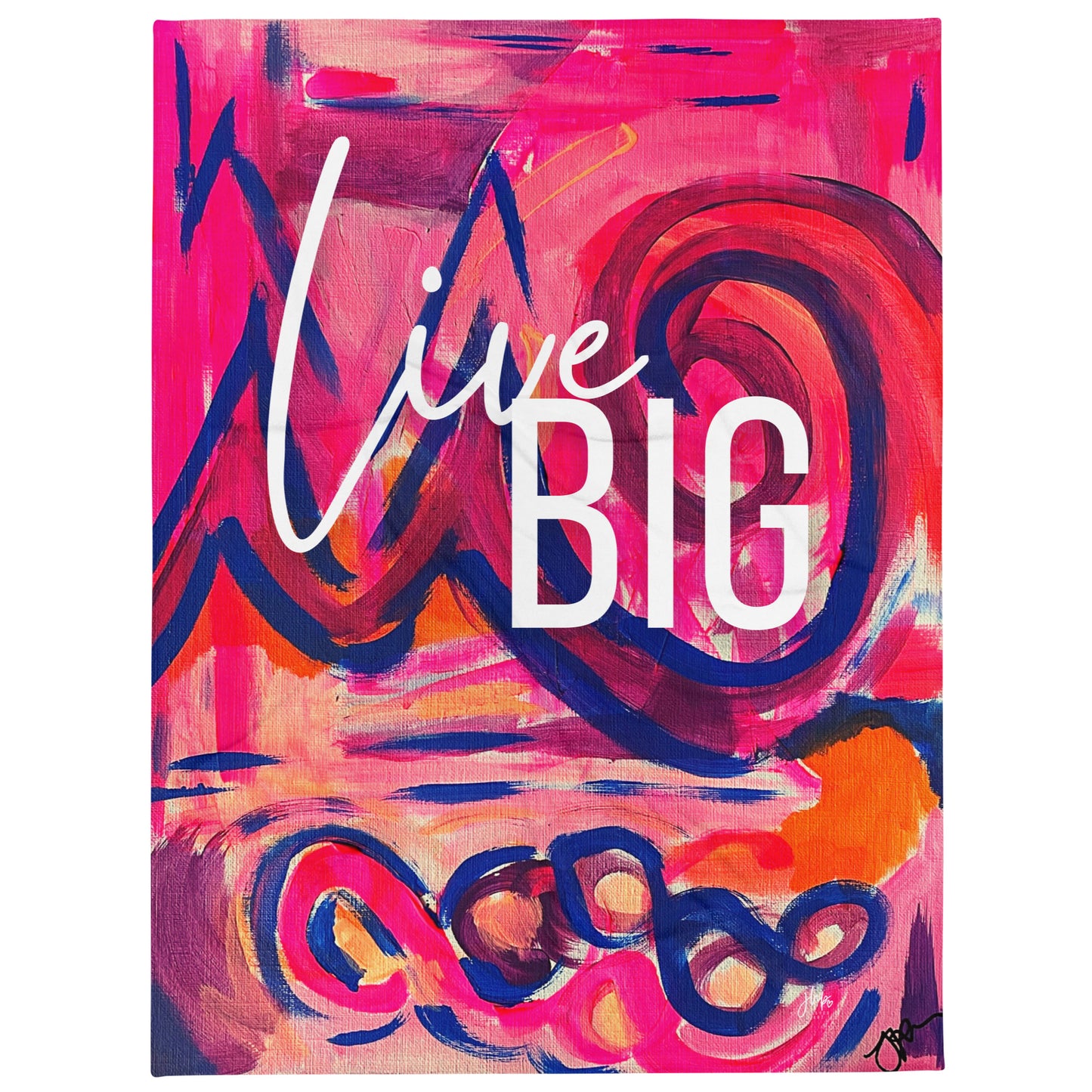 Live Big Throw Blanket