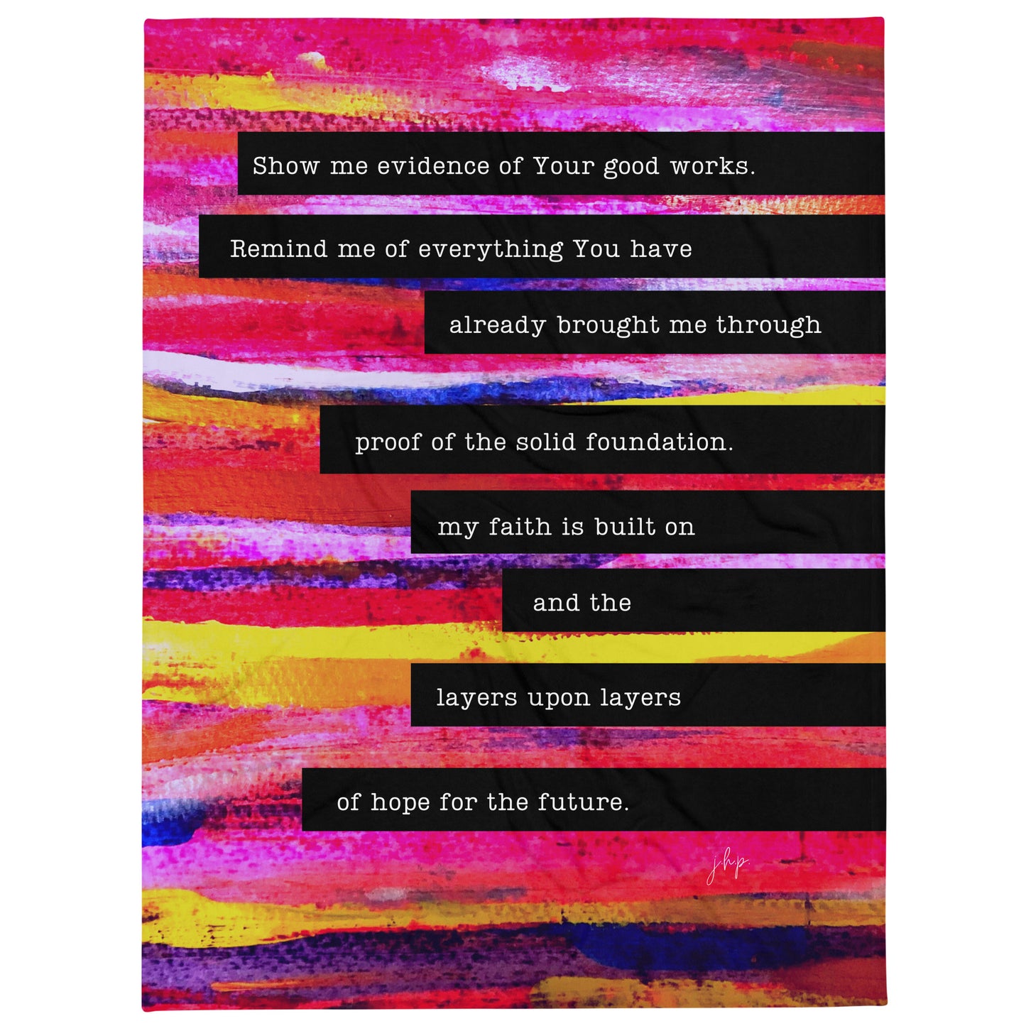 Layers of Hope Throw Blanket