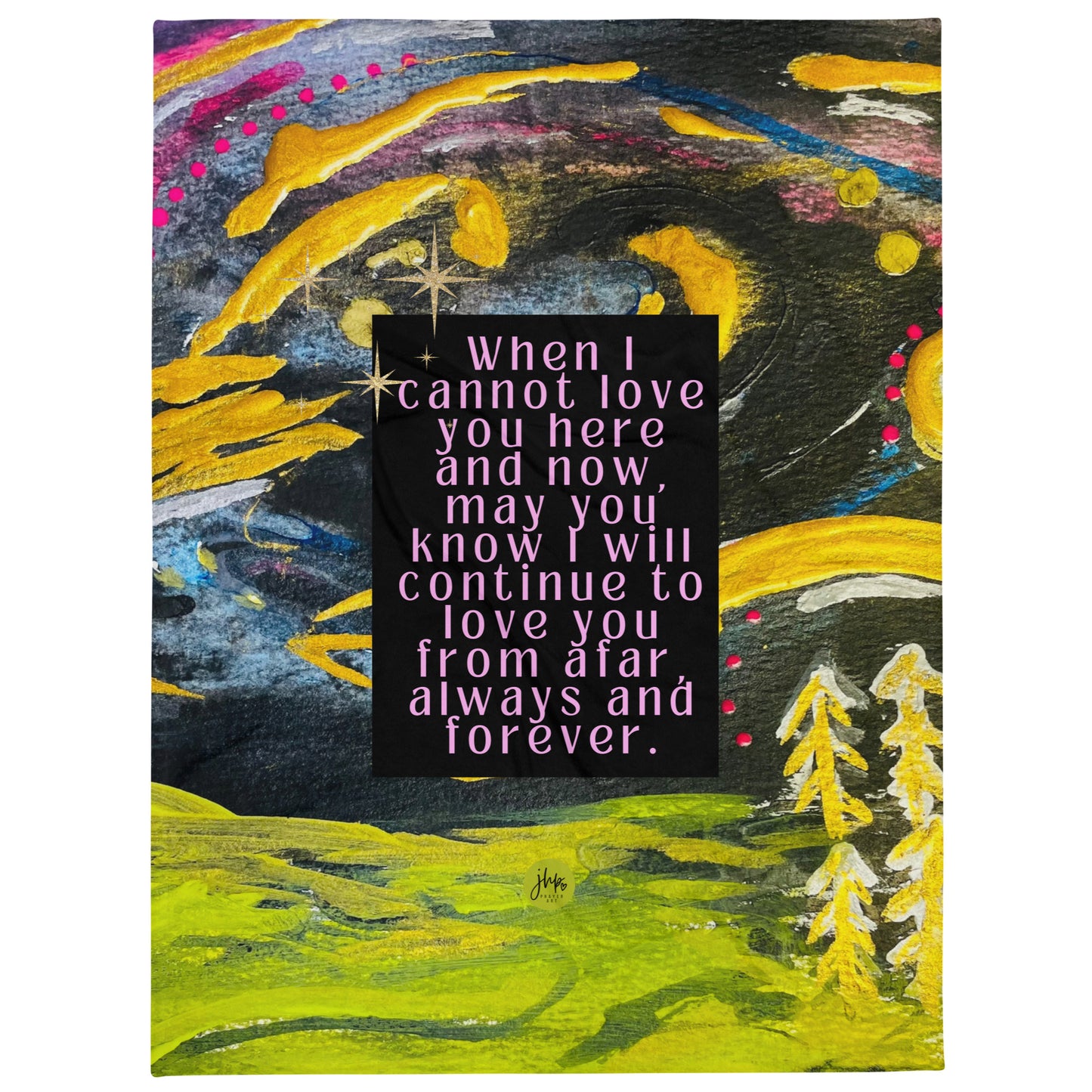 Love You From Afar Throw Blanket