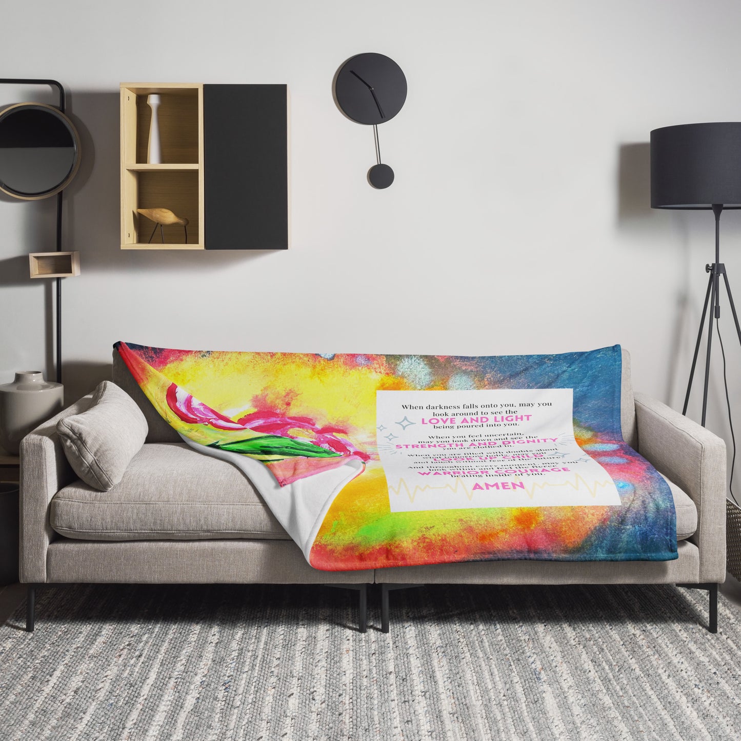 Warrior Courage Throw Blanket