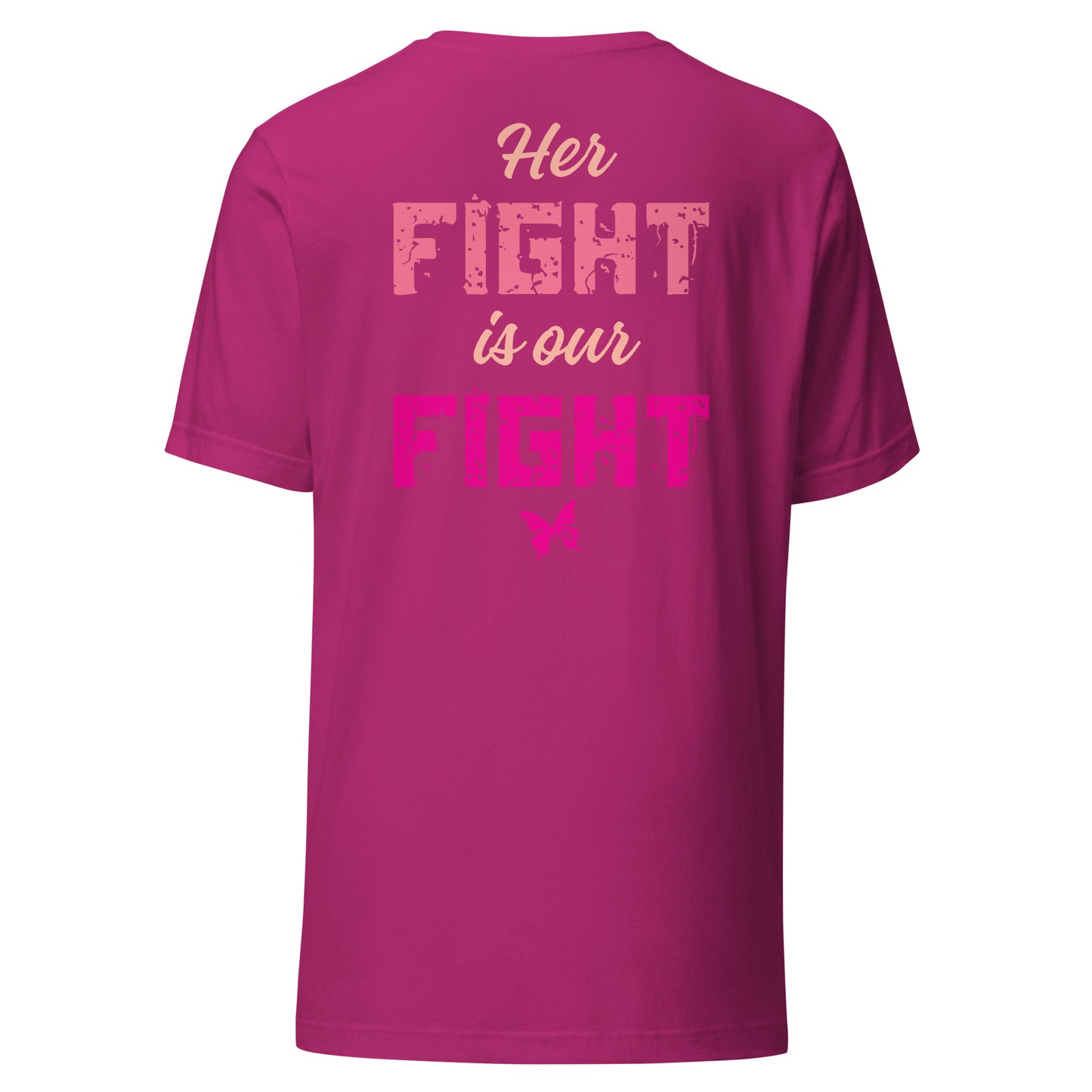 Kendra's Fight Butterfly Unisex t-shirt