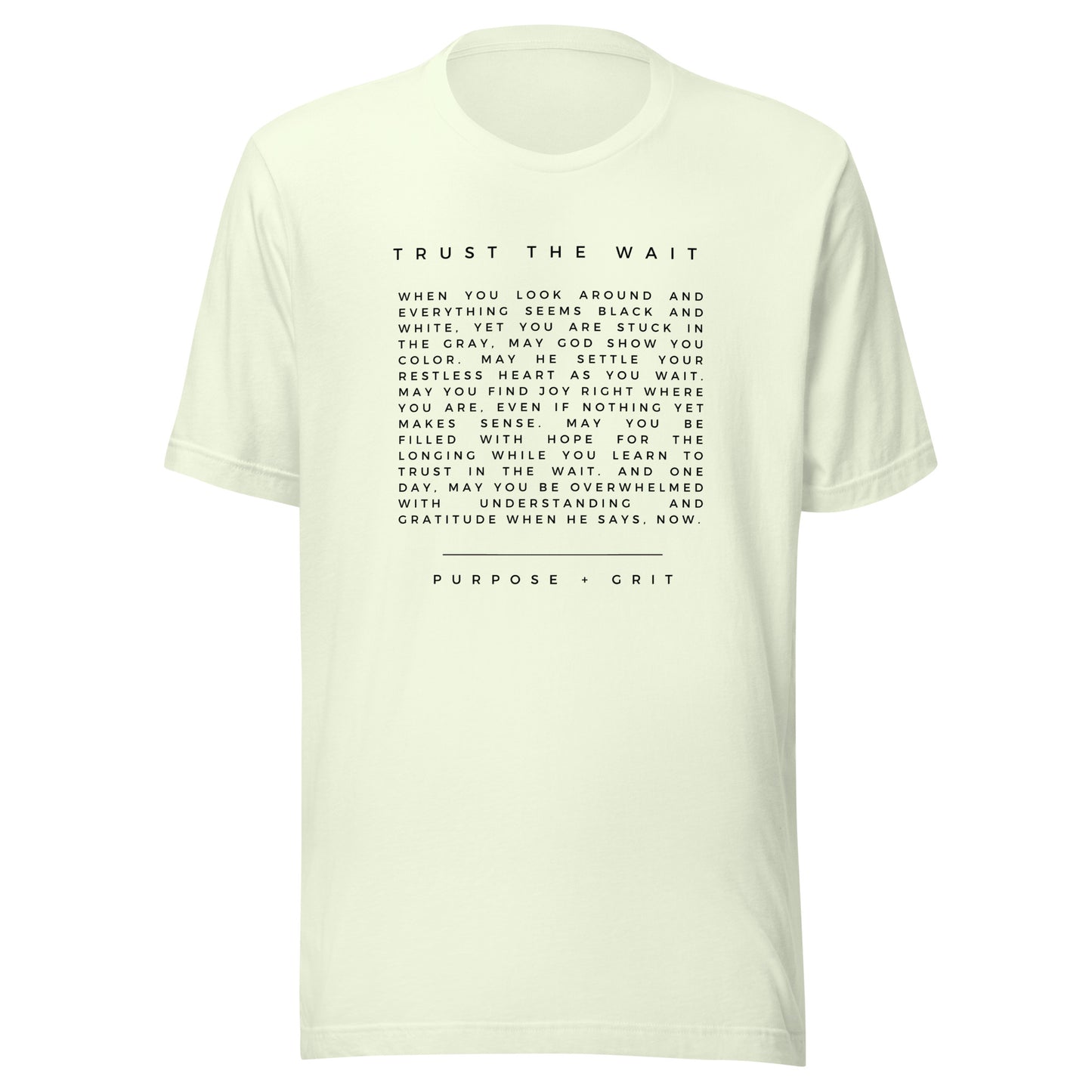 Trust the Wait Unisex T-shirt