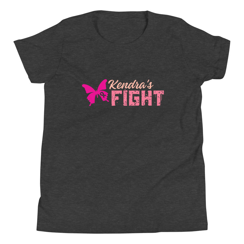 Kendra's Fight Butterfly Youth Short Sleeve T-Shirt