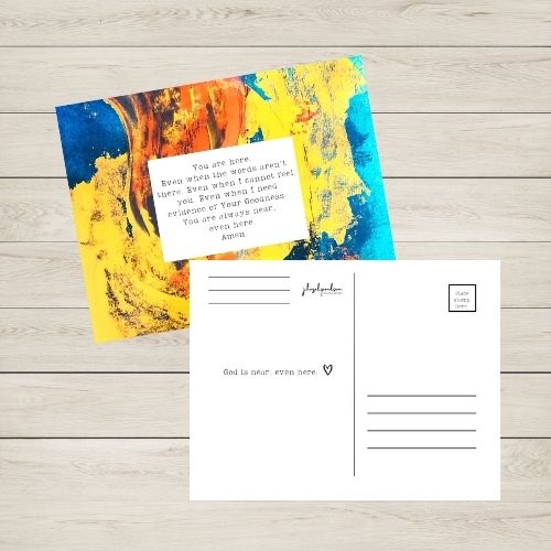 You've Been On My Mind:a postcard pack to support the one with the grieving heart.