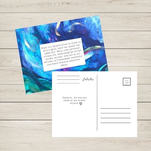 You've Been On My Mind:a postcard pack to support the one with the grieving heart.