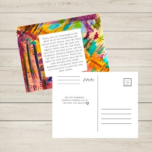 You've Been On My Mind:a postcard pack to support the one with the grieving heart.
