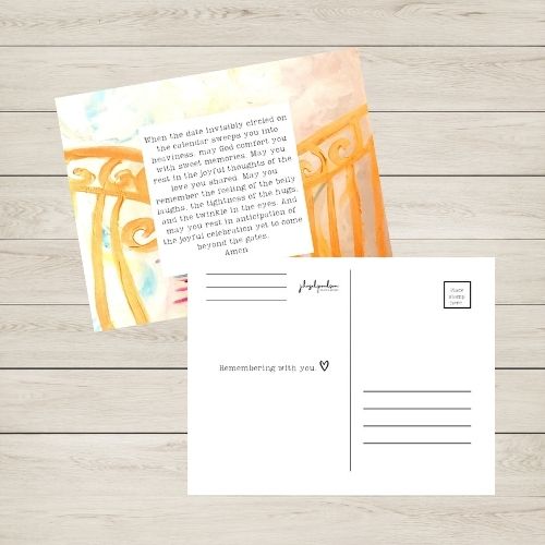 You've Been On My Mind:a postcard pack to support the one with the grieving heart.