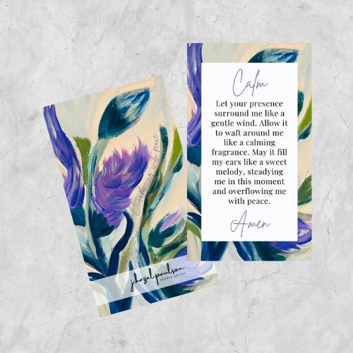 Calm Prayer Card