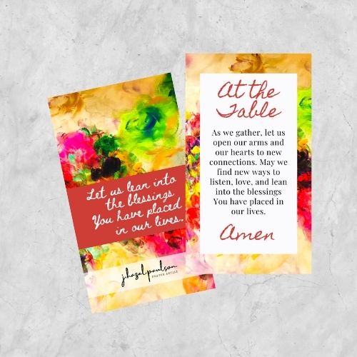 At the Table Prayer Card