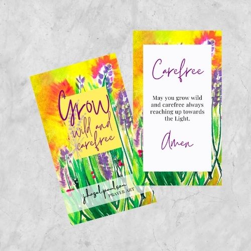 Carefree Prayer Card