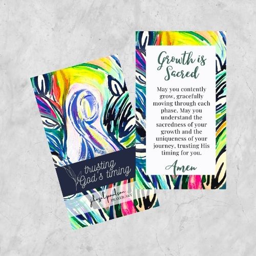 Growth is Sacred Prayer Card
