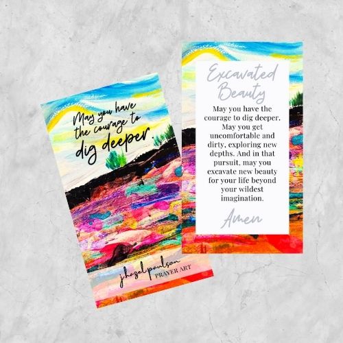 Excavated Beauty Prayer Card