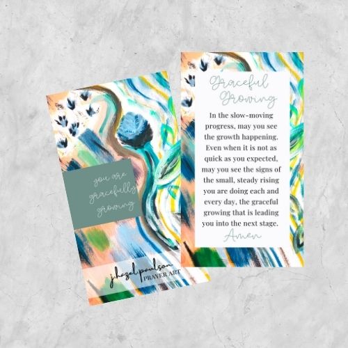 Graceful Growing Prayer Card