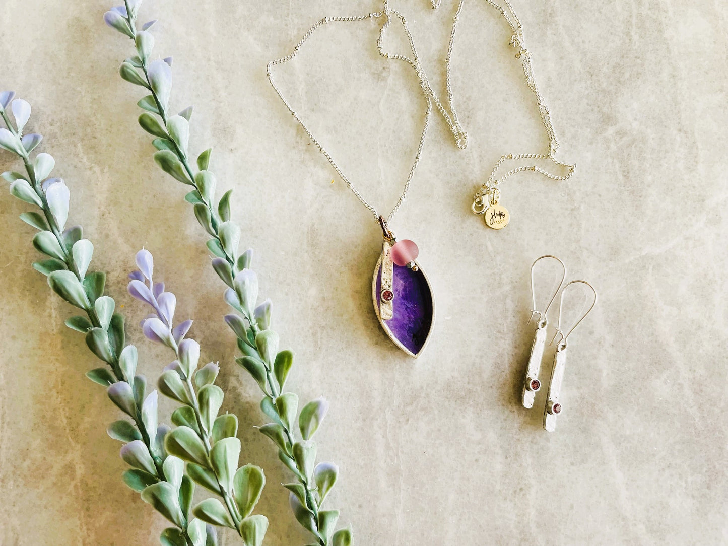 Here, a jhp Signature Necklace + Earrings Set I