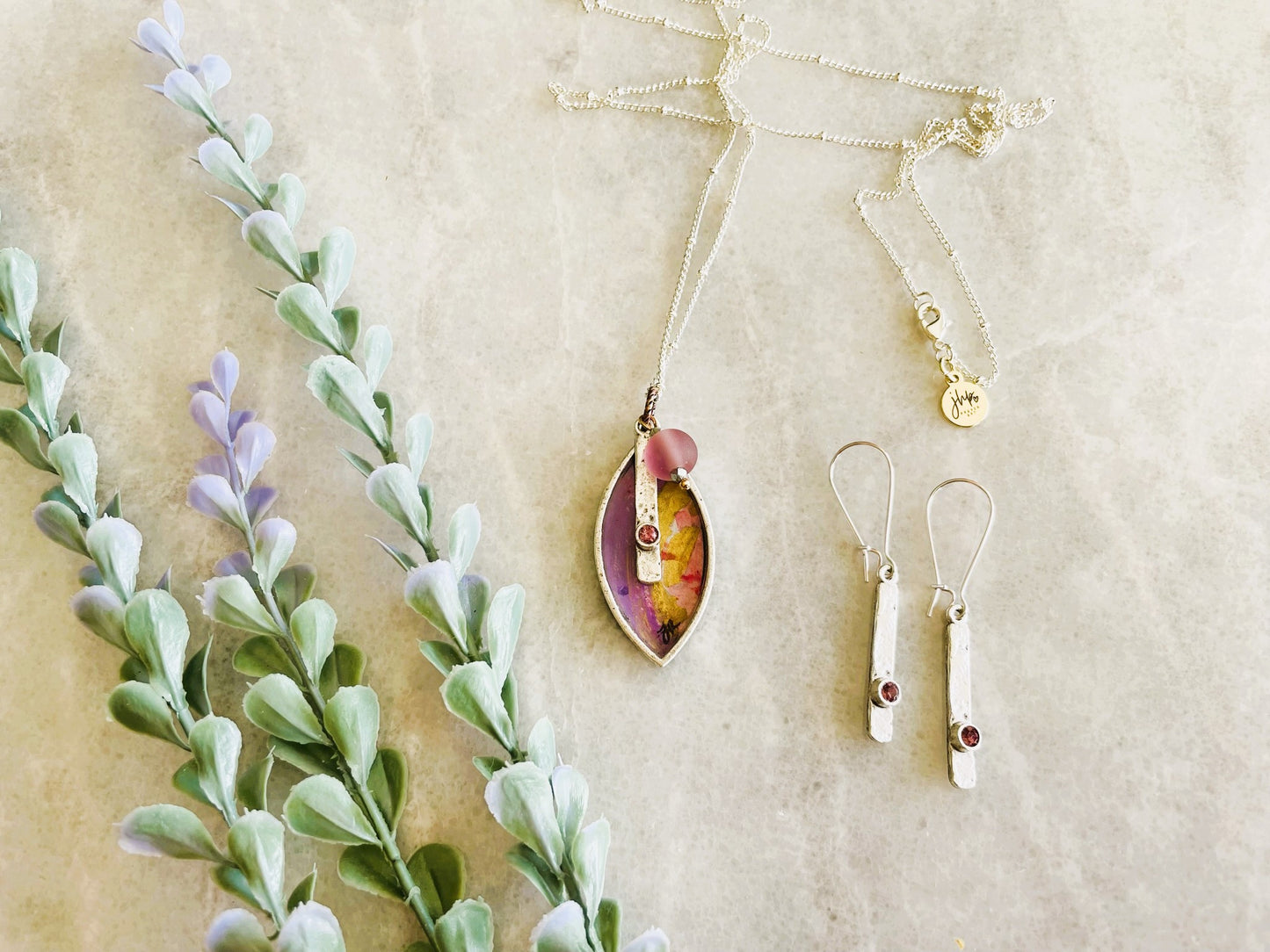 Here, a jhp Signature Necklace + Earrings Set V