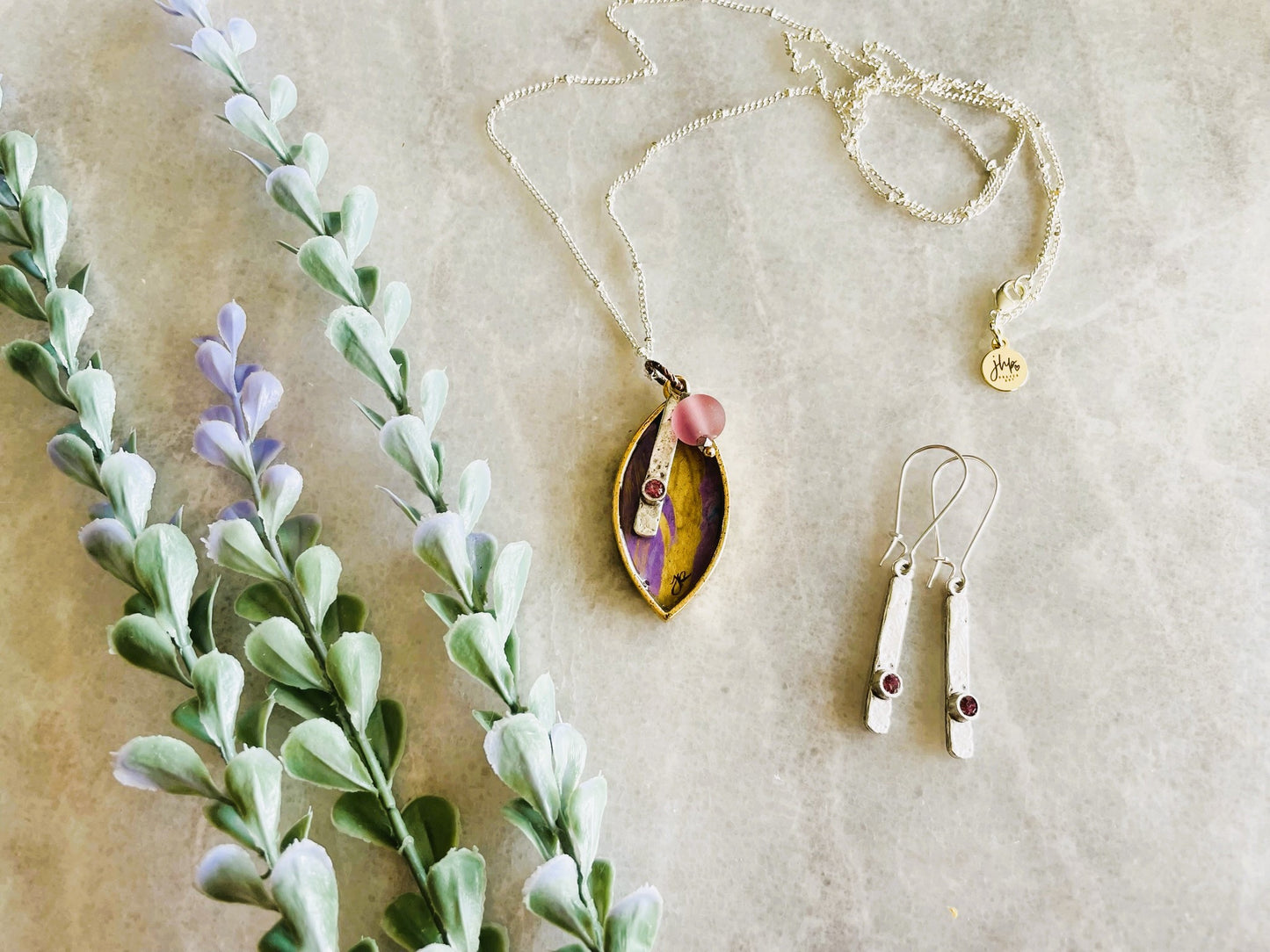 Here, a jhp Signature Necklace + Earrings Set IX