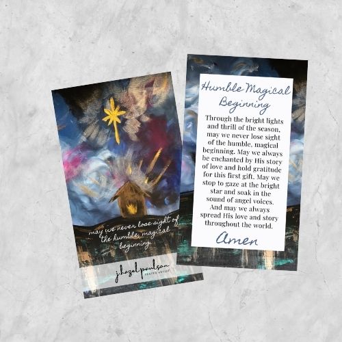 Humble Magical Beginning Prayer Card