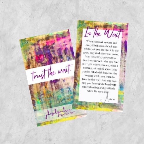 Trust the Wait Prayer Card