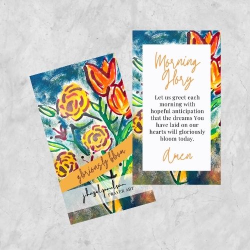 Morning Glory Prayer Card