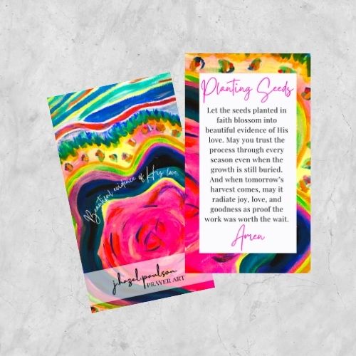Planting Seeds Prayer Card