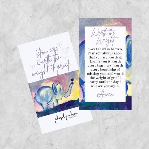 Worth the Weight Prayer Card